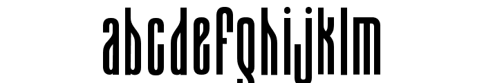 CONICAL CONDENSED Regular Font LOWERCASE