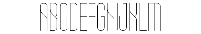 CONICAL CONDENSED Thin Font UPPERCASE