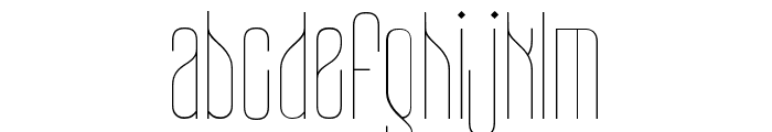 CONICAL CONDENSED Thin Font LOWERCASE