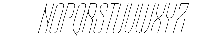 CONICALCONDENSEDThin-Italic Font UPPERCASE