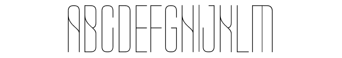 CONICALCONDENSEDThin Font UPPERCASE