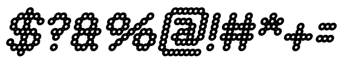 CONNECT THE DOTS Bold Italic Font OTHER CHARS