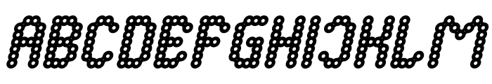 CONNECT THE DOTS Bold Italic Font UPPERCASE
