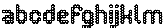 CONNECT THE DOTS Bold Font LOWERCASE