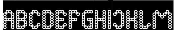 CONNECT THE DOTS-Inverse Font UPPERCASE