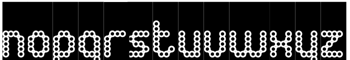 CONNECT THE DOTS-Inverse Font LOWERCASE