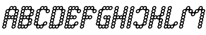 CONNECT THE DOTS Italic Font UPPERCASE