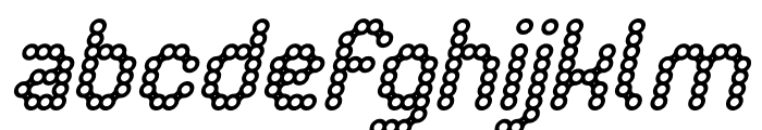 CONNECT THE DOTS Italic Font LOWERCASE