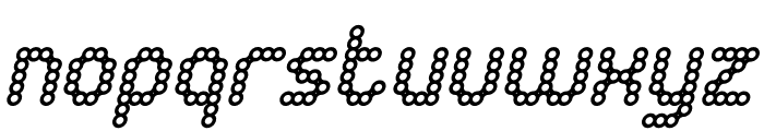 CONNECT THE DOTS Italic Font LOWERCASE