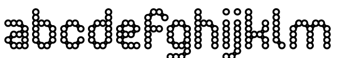 CONNECT THE DOTS Font LOWERCASE
