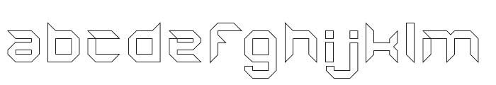 CONVERSION-Hollow Font LOWERCASE