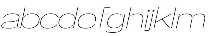 CORVO Thin Italic Font LOWERCASE