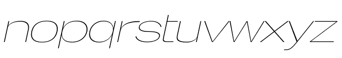 CORVO Thin Italic Font LOWERCASE