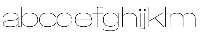 CORVO Thin Font LOWERCASE