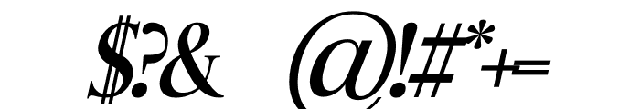 COSETE ITALIC Font OTHER CHARS