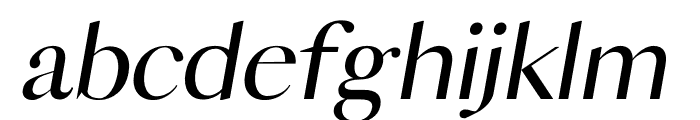 COSHA ITALIC Font LOWERCASE