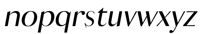 COSHA ITALIC Font LOWERCASE