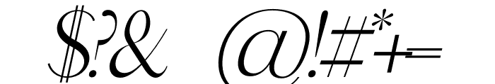 COSMIC Book Italic Font OTHER CHARS