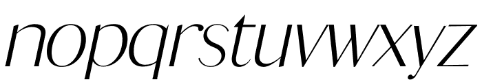 COSMIC Book Italic Font LOWERCASE