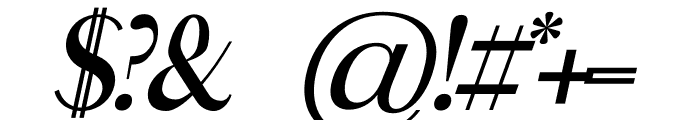 COSMIC Semi-bold Italic Font OTHER CHARS