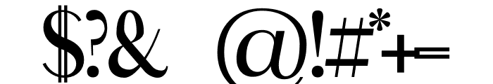 COSMIC Semi-bold Font OTHER CHARS