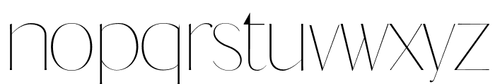 COSMIC Thin Font LOWERCASE