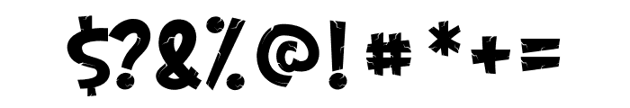 CRACK ZONE Regular Font OTHER CHARS
