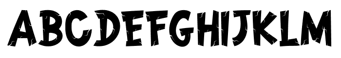 CRACK ZONE Regular Font UPPERCASE
