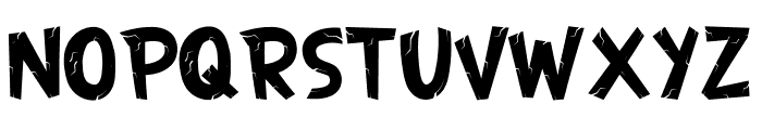 CRACK ZONE Regular Font LOWERCASE