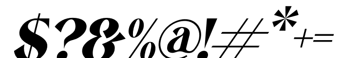 CRASEY Italic Font OTHER CHARS