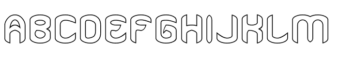 CREATION-Hollow Font UPPERCASE