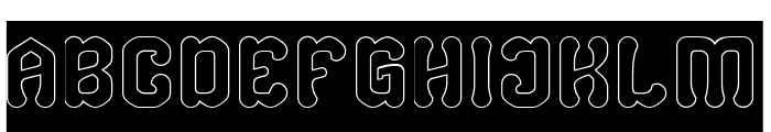 CREATIVE FORCE-Hollow-Inverse Font UPPERCASE