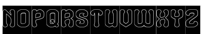 CREATIVE FORCE-Hollow-Inverse Font UPPERCASE