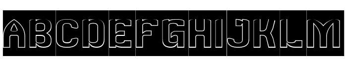 CREATIVE IMAGE-Hollow-Inverse Font UPPERCASE