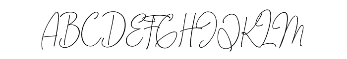CREMISS Signature Regular Font UPPERCASE