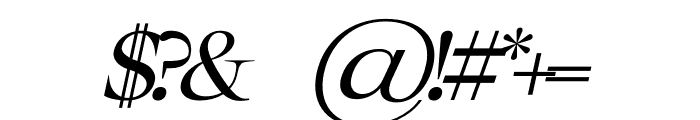 CROQES Italic Font OTHER CHARS