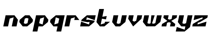 CUBISM Bold Italic Font LOWERCASE