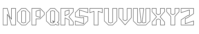 CUBISM-Hollow Font UPPERCASE