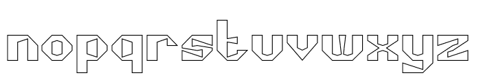 CUBISM-Hollow Font LOWERCASE