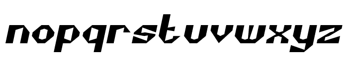 CUBISM Italic Font LOWERCASE