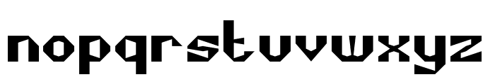 CUBISM Font LOWERCASE