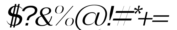 CULUER ITALIC Font OTHER CHARS