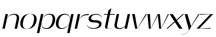 CULUER ITALIC Font LOWERCASE
