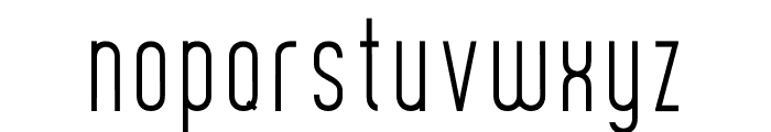 CURVE Thin Font LOWERCASE