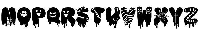 CUTE HALLOWEEN GHOST Font UPPERCASE