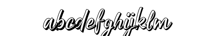 CUTESCRIPT-Shadow Font LOWERCASE