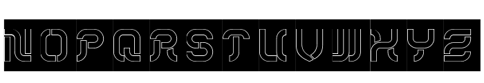 CYBER ROMANCE-Hollow-Inverse Font UPPERCASE