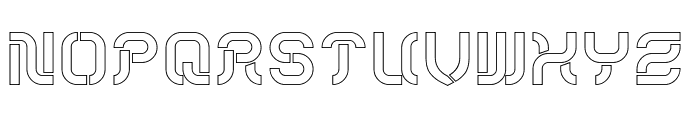 CYBER ROMANCE-Hollow Font UPPERCASE