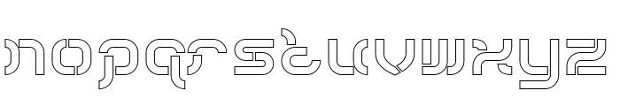 CYBER ROMANCE-Hollow Font LOWERCASE