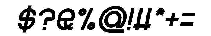 CYBORG Bold Italic Font OTHER CHARS